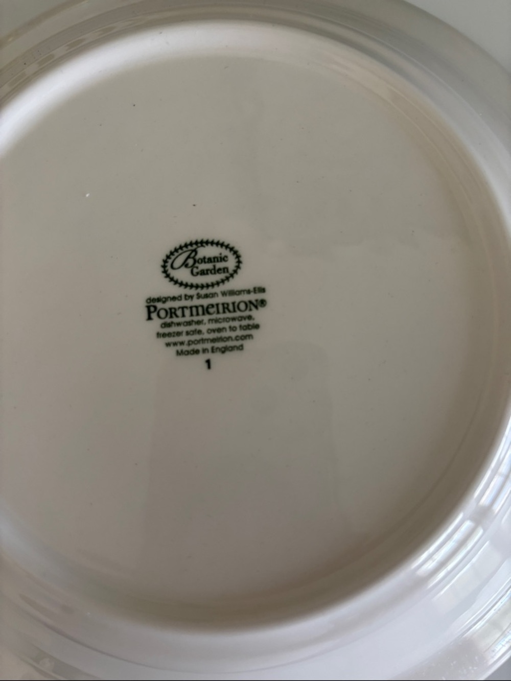 Portmeirion Botanic Garden 8.5 salad or cereal bowl. - Picture 4 of 4